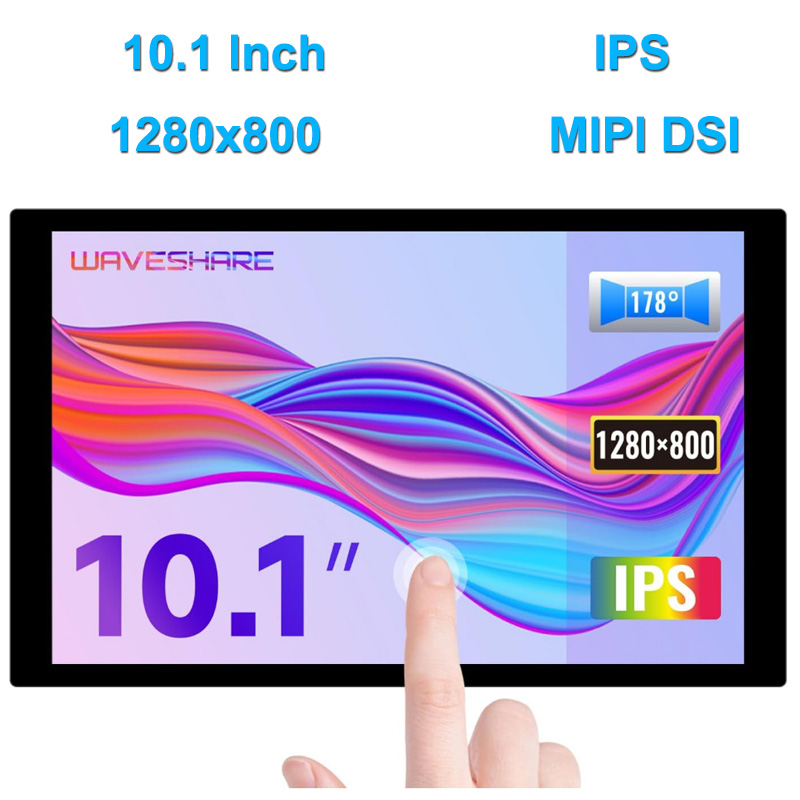 Raspberry Pi 10.1 Inch Capacitive Touch Screen Ips - Waveshare 10,1-дюймовый емкостный сенсорный экран IPS