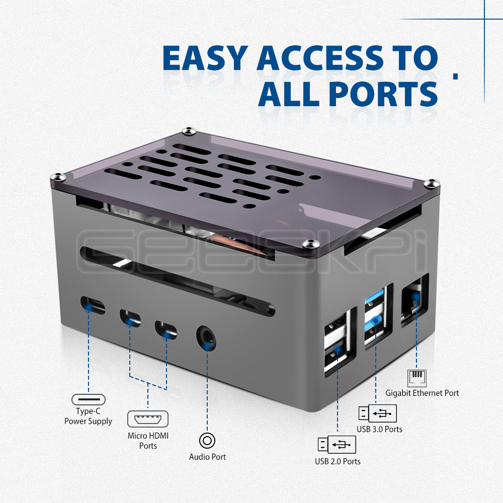 Чехол GeeekPi с алюминиевым ки – обзор и цена Argon One V3 M.2 Nvme Case